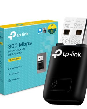 TP-LINK WiFi Dongle 300 Mbps Mini Wireless Network USB Wi-Fi Adapter for PC Desktop Laptop(Supports Windows 11108.187XP, Mac OS 10.9-10.15 and Linux, WPS, Soft AP Mode, USB 2.0) (TL-WN823N),Black