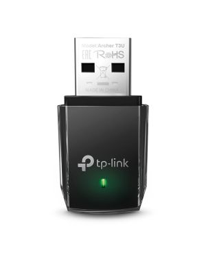 TP-Link Ac1300 USB WiFi Adapter(Archer T3U)-2.4G/5G Dual Band Mini Wireless Network Adapter for Pc Desktop,Mu-Mimo Wi-Fi Dongle,USB 3.0,Supports Windows 11,10,8.1,8,7,Xp/Mac Os 10.15&Earlier,Black