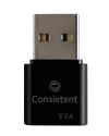 Consistent WiFi Mini USB Adapter 300Mbps WiFi USB Mini Adapter Supports, Wireless Data, Comes with Advanced Security WPA/WPA2 encryption Standards(Black)