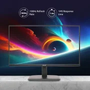 Acer EK220Q 21.5 Inch (54.61 cm) Full HD (1920×1080) Pixels VA Panel LCD Monitor with LED Back Light I 1 MS VRB, 100Hz Refresh I 250 Nits I HDMI & VGA Ports with HDMI Cable I Eye Care Features (Black)