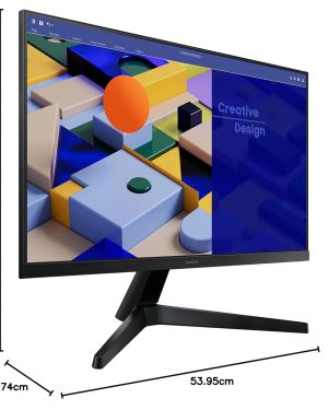 Samsung 24-inch (60.46cm) FHD Flat 1,920 x 1,080 Monitor, IPS, 75 Hz, Bezel Less Design, AMD FreeSync, Flicker Free, HDMI, D-sub, (LS24C310EAWXXL, Black)