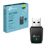 TP-Link Ac1300 USB WiFi Adapter(Archer T3U)-2.4G/5G Dual Band Mini Wireless Network Adapter for Pc Desktop,Mu-Mimo Wi-Fi Dongle,USB 3.0,Supports Windows 11,10,8.1,8,7,Xp/Mac Os 10.15&Earlier,Black