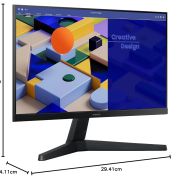 Samsung 22-inch (54.6cm) FHD Flat 1,920 x 1,080 Monitor, IPS, 75 Hz, Bezel Less Design, AMD FreeSync, Flicker Free, HDMI, D-sub, (LS22C310EAWXXL, Black)