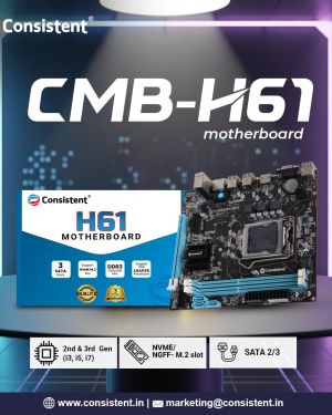 Consistent DDR3 Motherboard CMB H61 with NVME Slot