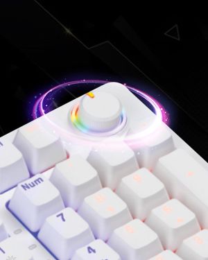 iVOOMi Keyboard Tucker Mechanical switches | BIS Approved |13 Rainbow Backlight |25 Anti-Ghosting Keys |Windows Lock Function | Volume Knob | Compatible with Win/Mac/Linux | 1-Year Warranty