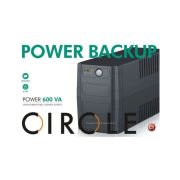 Circle POWER BACKUP Power Backup 600VA 240 V Line-interactive Tower Model UPS with Overload Protection 3 Outlet Plugs