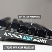 RAPOO V500 PRO Full Size RGB Mechanical USB-A Gaming Keyboard -Spill Resistant, Anti-Ghosting, Conflict Free Design, Compatible with Windows, macOS – Black