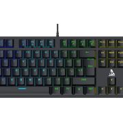 TAG Gamerz Illume USB Gaming Mechanical Keyboard | 25 Anti-Ghosting Keys | Doubleshot Injection Key Caps | Rainbow RGB LED | 11 Lighting Modes | 50M Clicks | Windows Lock Key for Desktop, PC Gamers