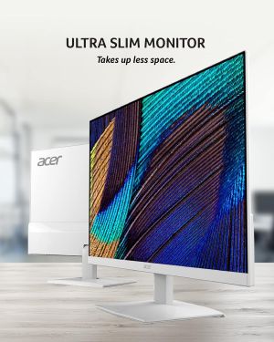 Acer HA270 G 27 Inch Full HD IPS Ultra-Thin (6.6mm) Backlight LED LCD Monitor | Rapid 120Hz Refresh Rate | 1 MS VRB Response | AMD Free Sync | 1xHDMI 1xVGA | Stereo Speakers | Eye Care | White