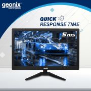 GEONIX PC Monitor (47 cm/18.5 Inch) | Resolution 1366 x 768 | Display Output-VGA & HDMI | LED Display | Power Consumption 21W (Max) | 3 Years Warranty