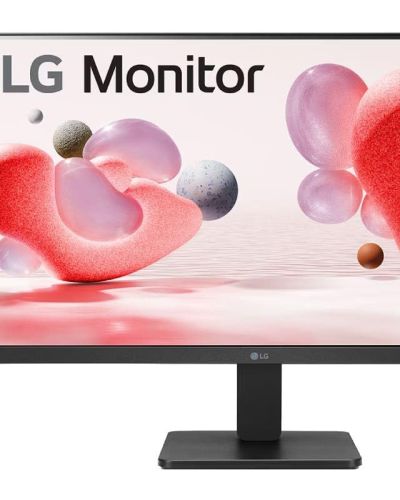 LG 24MR400-B, 24 inch IPS Full HD Monitor with AMD FreeSync, 1ms MPRT, sRGB 99%, 100Hz Refresh Rate, Virtual Borderless, Flicker Safe, Reader Mode, OnScreen Control, HDMI, VGA (Black)
