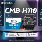 Consistent H-110 Motherboard 6th,7th Gen i3, i5, i7, DDR4 Slots for RAM, Motherboard with SATA II&III, 3Year Warranty