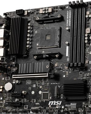 MSI B550M PRO-VDH WiFi DDR4, m.2, USB 3.2 Gen 1, Front Type-C, Wi-Fi, HDMI, Micro ATX Gaming Motherboard AMD Ryzen 5000 Series Desktop Processors
