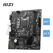 MSI PRO H510M-B Motherboard, Micro-ATX – Supports Intel Core 10th Gen Processors, LGA 1200-2 x DIMMs, 1 x PCIe 3.0 x16, USB 3.2 Gen1, 1G LAN, HDMI 1.4