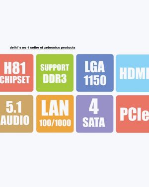 ZEBRONICS H81 Lga 1150 Socket Motherboard, atx, ddr_3