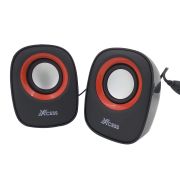 XCESS XCHS8080/1/242 Wired Multimedia Speaker with Wired On Ear Headphone – Black