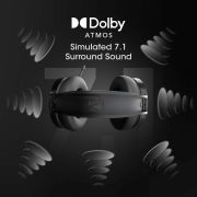Zebronics Zeb-Blitz USB Gaming Headphone with Dolby Atmos, RGB LED, Windows Software, Simulated 7.1 Surround Sound, 2.4 Meter Braided Cable, Flexible mic, Padded Headband and Ear Cushions(Black)