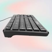 ZEBRONICS K60 USB Wired Keyboard with 1.4 Meter Cable, 12 Integrated Multimedia Controls, 103 Keys Full Size, Slim Design, UV Coated and Plug Play Usage