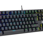 TAG Gamerz Illume USB Gaming Mechanical Keyboard | 25 Anti-Ghosting Keys | Doubleshot Injection Key Caps | Rainbow RGB LED | 11 Lighting Modes | 50M Clicks | Windows Lock Key for Desktop, PC Gamers