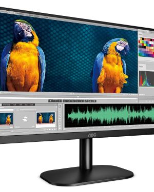 AOC 24B2XHM 60.45 cm (23.8″) Ultra Slim Monitor with 3 Sided Frameless Design, VA Panel, HDMI/VGA Port, Full HD, 6 ms Response Time, 75Hz Refresh Rate, VESA Mount, Flicker Free