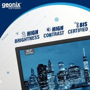 GEONIX PC Monitor (47 cm/18.5 Inch) | Resolution 1366 x 768 | Display Output-VGA & HDMI | LED Display | Power Consumption 21W (Max) | 3 Years Warranty