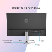 HP M24f 23.8-Inch(60.45cm) Eye Safe Certified Full HD 1920 x 1080 Pixels IPS 3-Sided Micro-Edge LED Monitor, 75Hz, AMD Free Sync with 1xVGA, 1xHDMI 1.4 Ports, 300 nits Silver