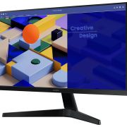 Samsung 24-inch (60.46cm) FHD Flat 1,920 x 1,080 Monitor, IPS, 75 Hz, Bezel Less Design, AMD FreeSync, Flicker Free, HDMI, D-sub, (LS24C310EAWXXL, Black)