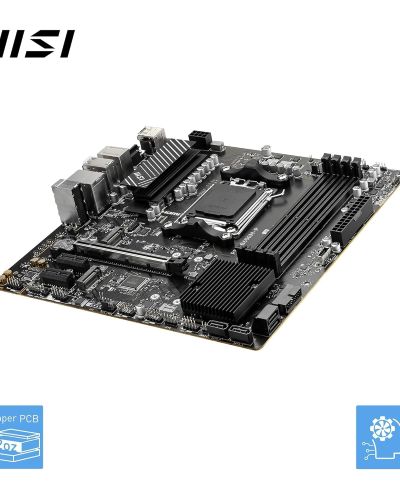 MSI PRO B650M-P Motherboard, Micro-ATX – Supports AMD Ryzen 7000 Series Processors, AM5 – DDR5 Memory Boost 6000+MHz/OC, 1 x PCIe 4.0 x16, 2 x M.2 Gen4, 2.5G LAN