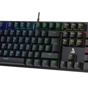 TAG Gamerz Illume USB Gaming Mechanical Keyboard | 25 Anti-Ghosting Keys | Doubleshot Injection Key Caps | Rainbow RGB LED | 11 Lighting Modes | 50M Clicks | Windows Lock Key for Desktop, PC Gamers