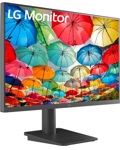 LG 27MS550 (27 Inch) IPS Full HD (1920 x 1080) Monitor, 5ms, 100Hz, HDMI X 2, Built-in Speaker, Tilt & Height Adjustable Stand, Virtual Borderless, Flicker Safe, Reader Mode, OnScreen Control, Black