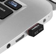 FRONTECH WiFi Dongle 150 Mbps Mini Wireless Network USB Wi-Fi Adapter for PC, Desktop, Laptop | Advanced WPA/WPA2 Security Standards, (0828, Black)