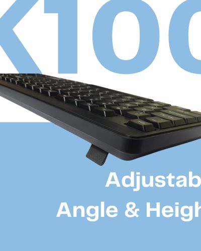 HP K100 Wired Keyboard, Quick, Comfy and Accurate, USB Plug & Play Setup,LED Indicators(7J4G1AA)