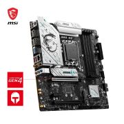 MSI B760M Gaming Plus WiFi Black Motherboard, mATX – Supports 14th/13th/12th Gen Intel Core Processors, LGA 1700 – DDR5 Memory Boost 6800+MHz/OC, 1x PCIe 4.0 x16, 2 x M.2 Gen4, 2.5G LAN