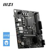 MSI PRO H610M-E Motherboard, Micro-ATX – Supports 14th/13th/12th Gen Intel Core Processors, LGA 1700 – DDR5 Memory Boost 5600MHz/MAX, PCIe 4.0 x16 Slot, M.2 Gen3 Slot