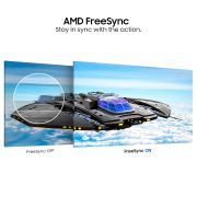 Samsung 24-inch (60.46cm) FHD, IPS, 100 Hz, 1920 x 1080 Flat Monitor, Bezel Less Design, AMD FreeSync, Flicker-Free, HDMI, Display Port (LS24C330GAWXXL, Black)
