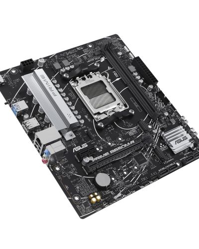 ASUS AMD B650 Prime B650M-R Micro-ATX Motherboard, DDR5, PCIe 4.0 Support, Realtek 2.5Gb Ethernet, HDMI, SATA 6 Gbps, Front USB 5Gbps Type-C