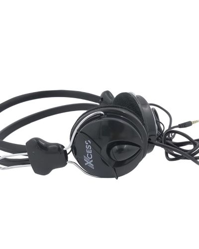 XCESS XCHS8080/1/242 Wired Multimedia Speaker with Wired On Ear Headphone – Black