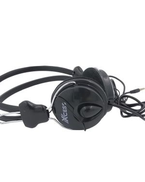 XCESS XCHS8080/1/242 Wired Multimedia Speaker with Wired On Ear Headphone – Black