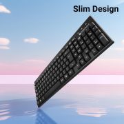 ZEBRONICS Zeb- K35 USB Wired Keyboard with Rupee Key, Spill-Proof and Slim Design (Black)