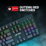 Ant Esports MK3200 V2 Wired Mechanical RGB Backlit Gaming Keyboard with 104 Anti ghosting Keys & Outemu Red Switches-Black