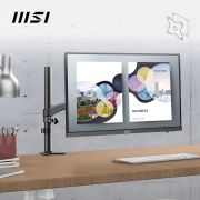 MSI PRO MP243 23.8 Inch Full HD Office Monitor – 1920 x 1080 IPS Panel, 75 Hz, Eye-Friendly Screen, Built-in Speakers, Accessory Slot, HDMI, DP