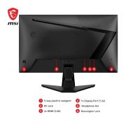 MSI G255F 24.5 Inch FHD Gaming Monitor – 1920 x 1080 Rapid IPS Panel, 180 Hz / 1ms (GtG), 99% sRGB Colour Gamut, Adaptive-Sync – DP 1.2a, HDMI 2.0b CEC