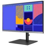 Samsung 24-inch Full HD IPS Panel, 1920×1080, 100 Hz, Height Adjustable Stand, Eye Saver Mode & Flicker Free Monitor, AMD FreeSync, Response Time 4 ms, D-Sub, DP, HDMI, USB Hub (LS24C430GAWXXL, Black)
