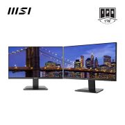 MSI PRO MP243 23.8 Inch Full HD Office Monitor – 1920 x 1080 IPS Panel, 75 Hz, Eye-Friendly Screen, Built-in Speakers, Accessory Slot, HDMI, DP