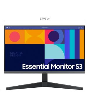 Samsung 24-inch (60.46cm) FHD, IPS, 100 Hz, 1920 x 1080 Flat Monitor, Bezel Less Design, AMD FreeSync, Flicker-Free, HDMI, Display Port (LS24C330GAWXXL, Black)