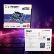 Consistent H-110 Motherboard 6th,7th Gen i3, i5, i7, DDR4 Slots for RAM, Motherboard with SATA II&III, 3Year Warranty