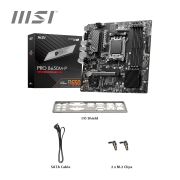 MSI PRO B650M-P Motherboard, Micro-ATX – Supports AMD Ryzen 7000 Series Processors, AM5 – DDR5 Memory Boost 6000+MHz/OC, 1 x PCIe 4.0 x16, 2 x M.2 Gen4, 2.5G LAN