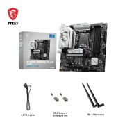 MSI B760M Gaming Plus WiFi Black Motherboard, mATX – Supports 14th/13th/12th Gen Intel Core Processors, LGA 1700 – DDR5 Memory Boost 6800+MHz/OC, 1x PCIe 4.0 x16, 2 x M.2 Gen4, 2.5G LAN