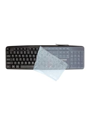 iVOOMi Super Wired Keyboard and Mouse Combo, BIS Approved, Full-Size Layout with Numeric Pad, Spill Resistant, Rupee Key, for Win/Mac/Linux, BIS Approved, Included Free Keyskin – 1 Year Warranty