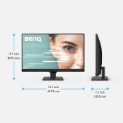 BenQ GW2790 27 Inches 1920X1080P FHD IPS Monitor | 100Hz | 99% Srgb | Eye-Careu | Dual HDMI | Display Port| Bezel-Less| Eyesafe | VESA Mediasync| B. I. | Low Blue Light+ | Speakers | VESA Wall Mountable (Black)